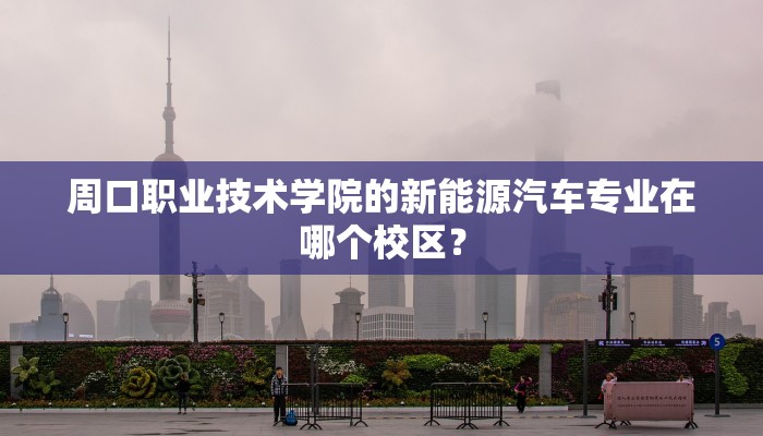 周口职业技术学院的新能源汽车专业在哪个校区？