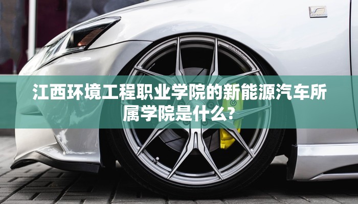 江西环境工程职业学院的新能源汽车所属学院是什么?