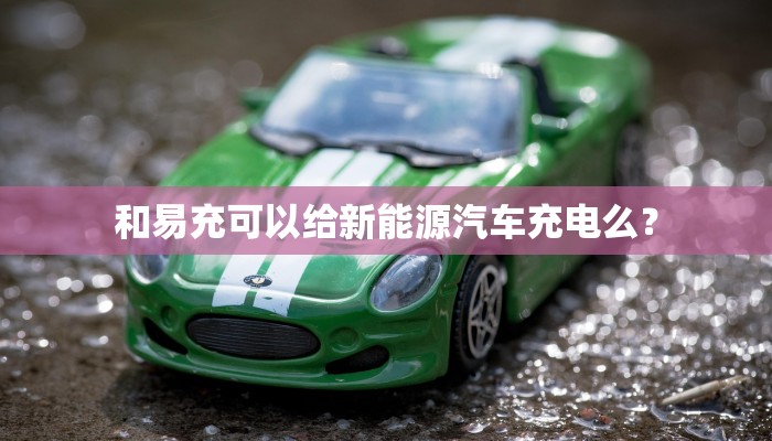 和易充可以给新能源汽车充电么？