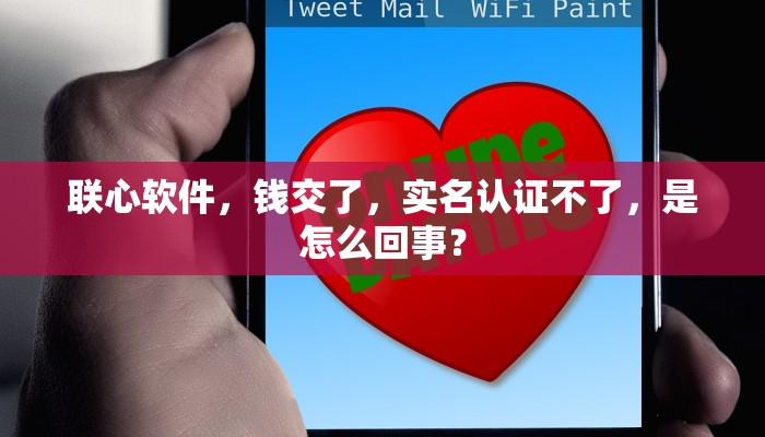 联心软件，钱交了，实名认证不了，是怎么回事？