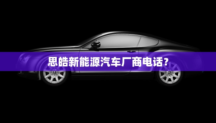 思皓新能源汽车厂商电话？