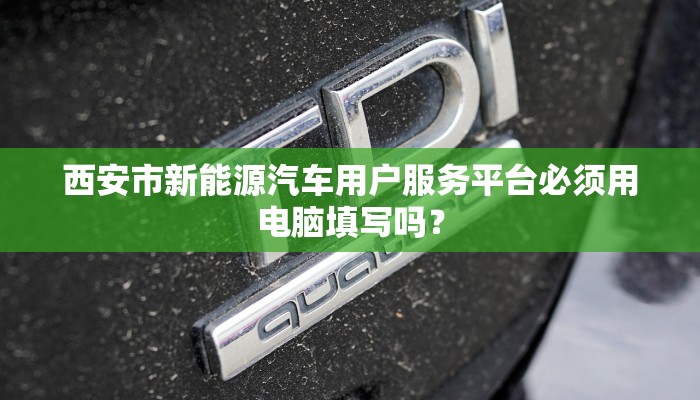 西安市新能源汽车用户服务平台必须用电脑填写吗？