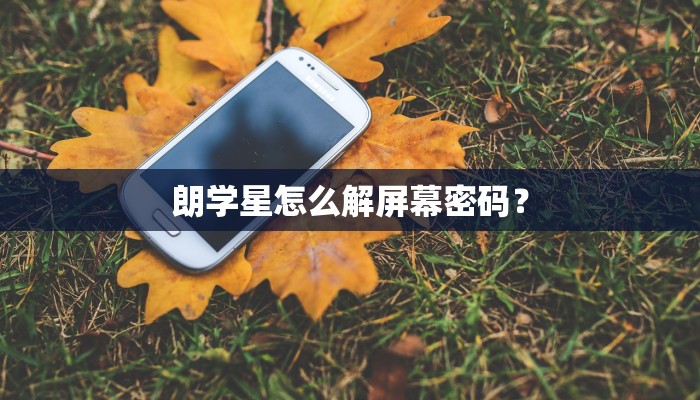 朗学星怎么解屏幕密码？