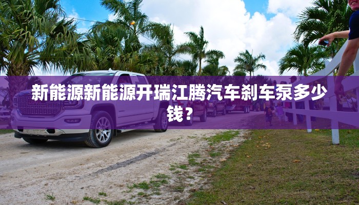 新能源新能源开瑞江腾汽车刹车泵多少钱？