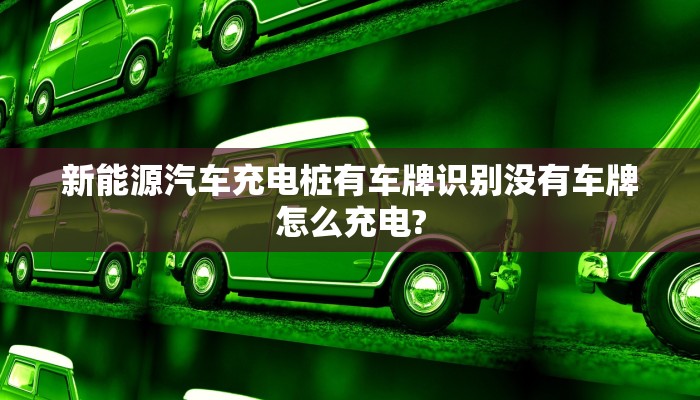 新能源汽车充电桩有车牌识别没有车牌怎么充电?