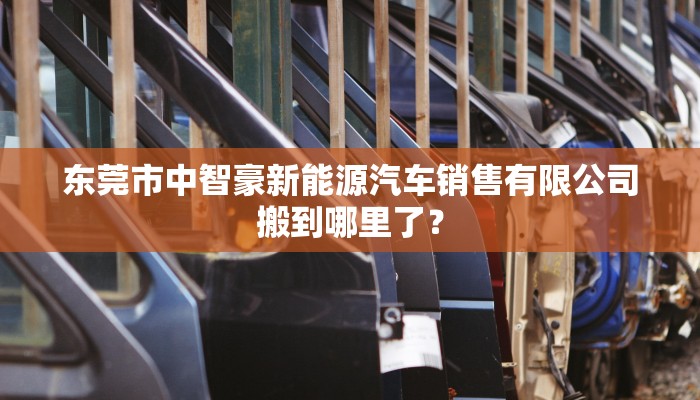 东莞市中智豪新能源汽车销售有限公司搬到哪里了？