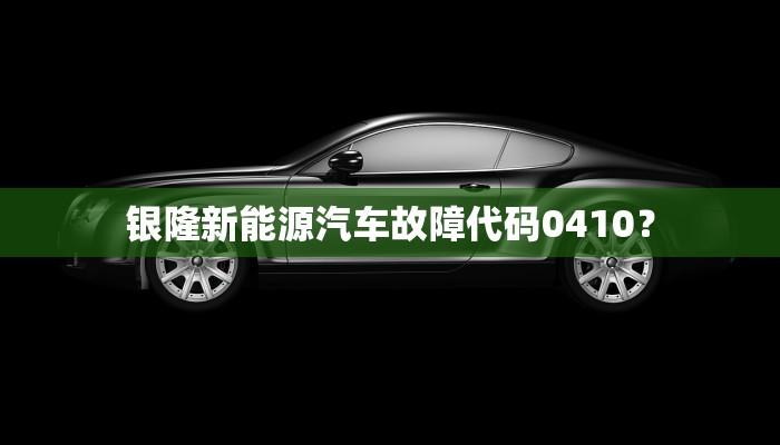 银隆新能源汽车故障代码0410？
