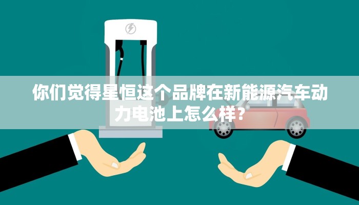 你们觉得星恒这个品牌在新能源汽车动力电池上怎么样？