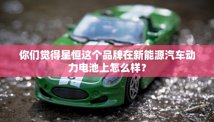 你们觉得星恒这个品牌在新能源汽车动力电池上怎么样？