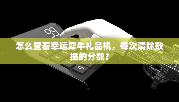 怎么查看幸运犀牛礼品机，每次清除数据的分数？