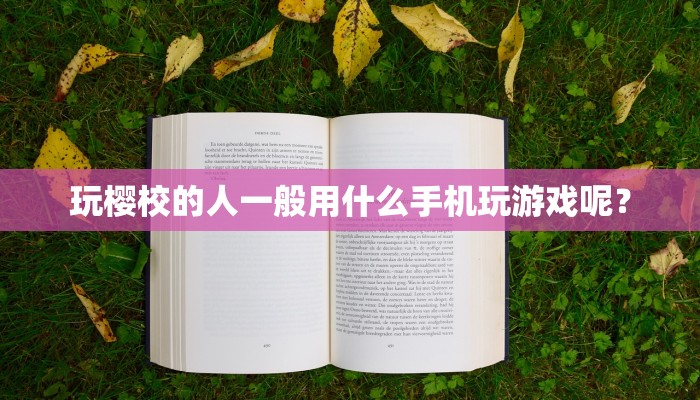 玩樱校的人一般用什么手机玩游戏呢？