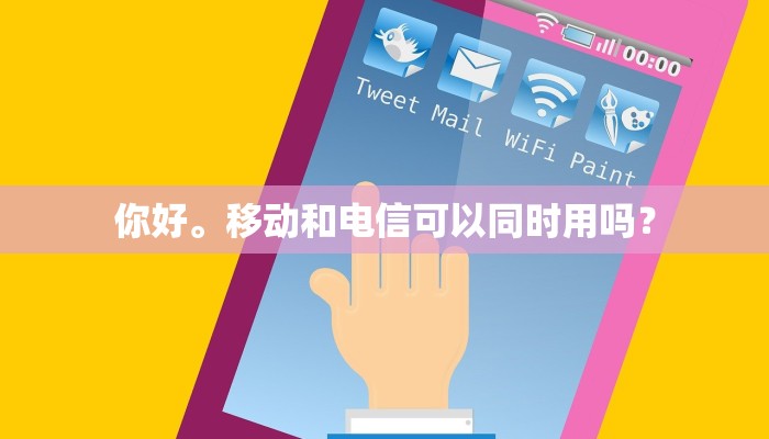 你好。移动和电信可以同时用吗？
