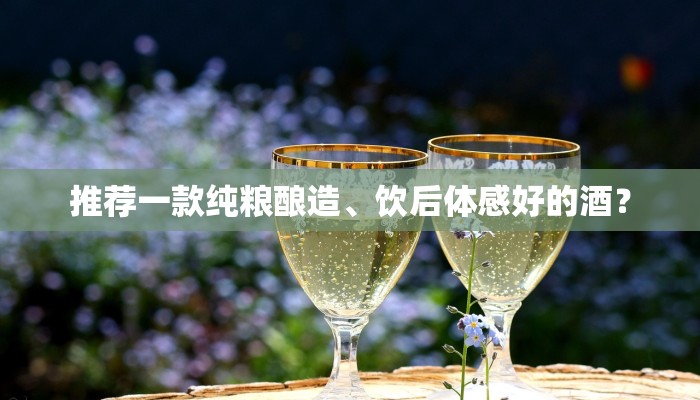 推荐一款纯粮酿造、饮后体感好的酒？