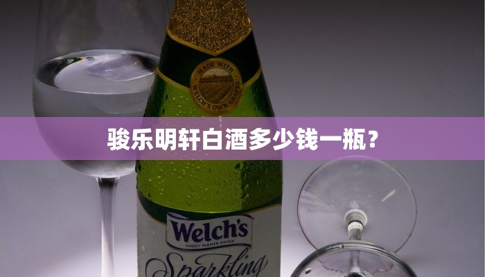 骏乐明轩白酒多少钱一瓶？