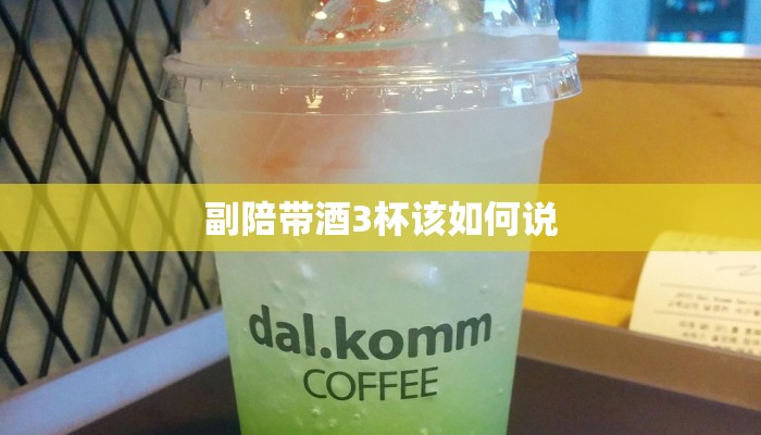 副陪带酒3杯该如何说
