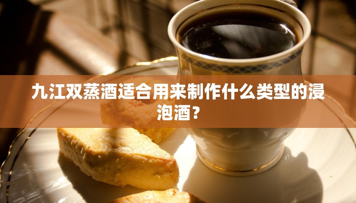 九江双蒸酒适合用来制作什么类型的浸泡酒？