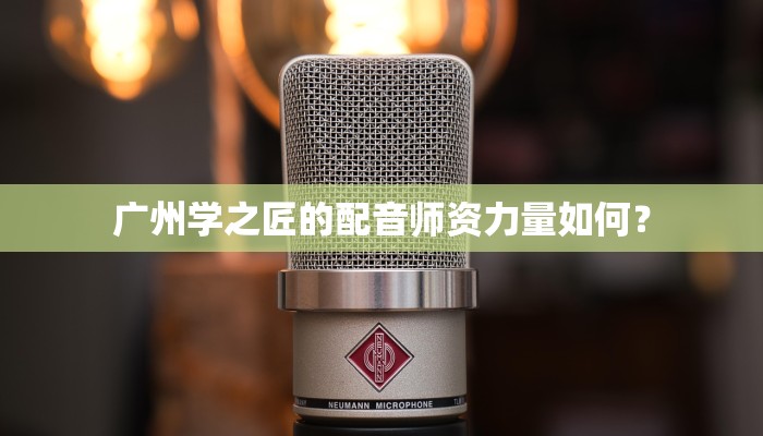 广州学之匠的配音师资力量如何？