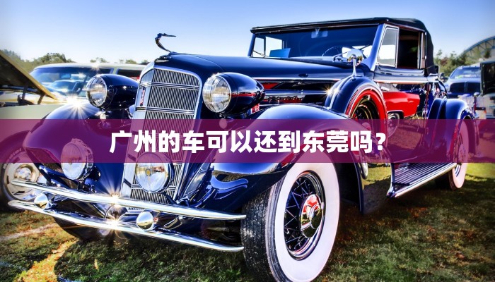 广州的车可以还到东莞吗？