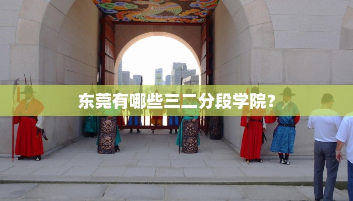 东莞有哪些三二分段学院？