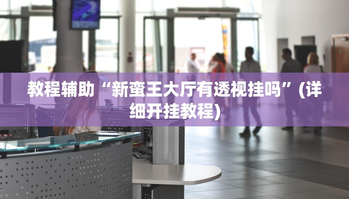 教程辅助“新蛮王大厅有透视挂吗”(详细开挂教程)