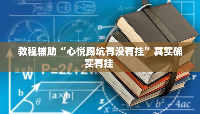 教程辅助“心悦踢坑有没有挂”其实确实有挂 