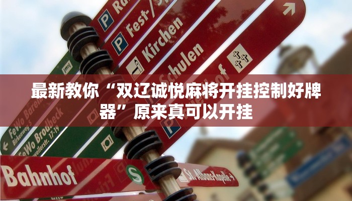 最新教你“双辽诚悦麻将开挂控制好牌器”原来真可以开挂