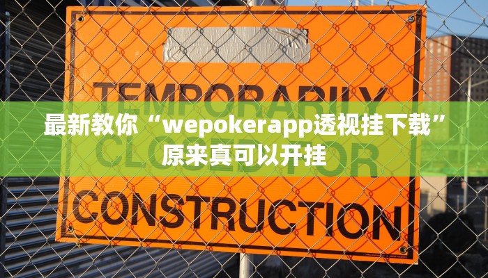 最新教你“wepokerapp透视挂下载”原来真可以开挂