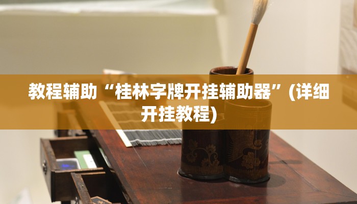 教程辅助“桂林字牌开挂辅助器”(详细开挂教程)