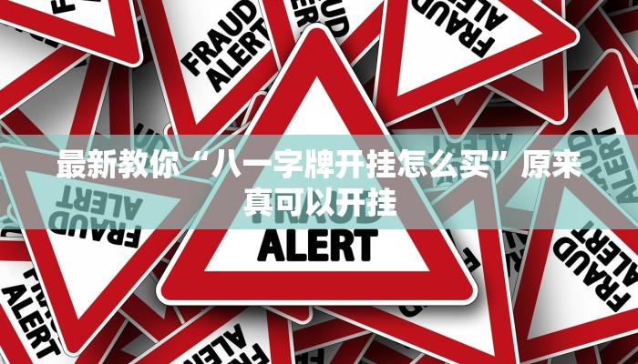 最新教你“八一字牌开挂怎么买”原来真可以开挂