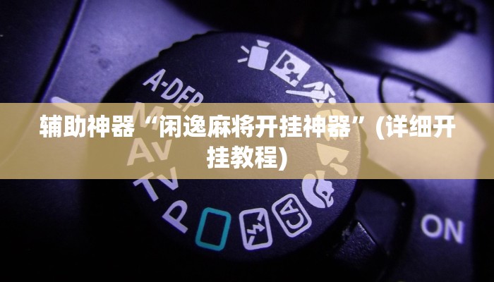 辅助神器“闲逸麻将开挂神器”(详细开挂教程)