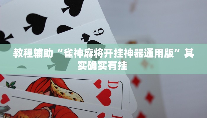教程辅助“雀神麻将开挂神器通用版”其实确实有挂 