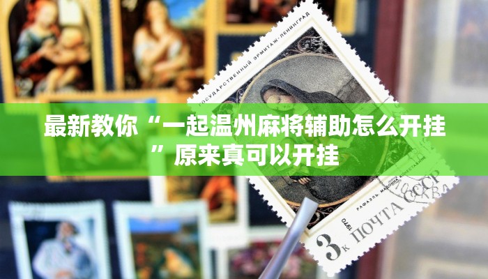 最新教你“一起温州麻将辅助怎么开挂”原来真可以开挂