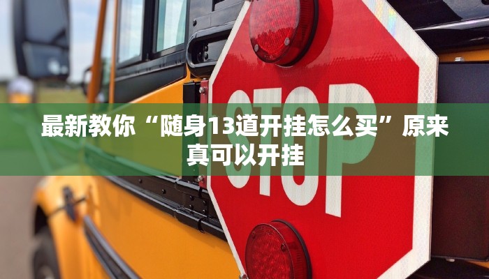 最新教你“随身13道开挂怎么买”原来真可以开挂