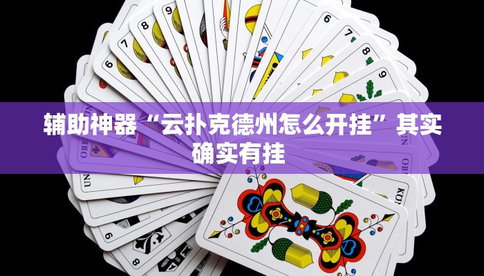 辅助神器“云扑克德州怎么开挂”其实确实有挂 