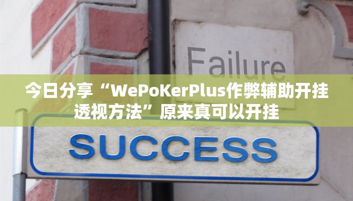 今日分享“WePoKerPlus作弊辅助开挂透视方法”原来真可以开挂
