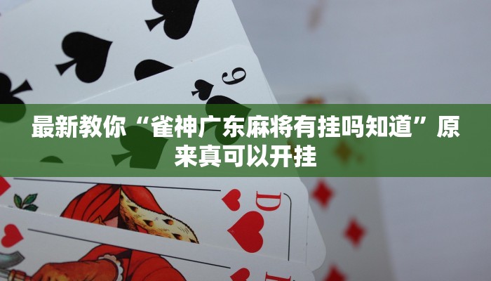 最新教你“雀神广东麻将有挂吗知道”原来真可以开挂