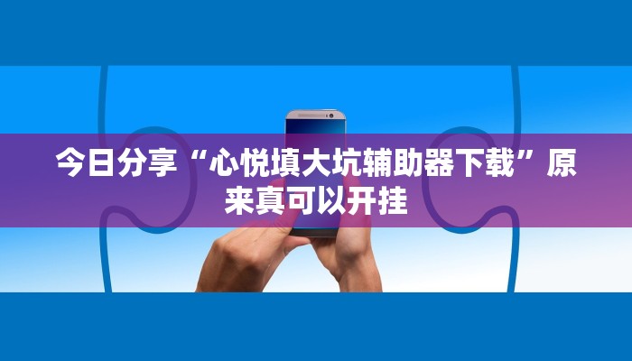 今日分享“心悦填大坑辅助器下载”原来真可以开挂