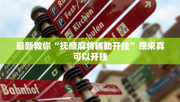 最新教你“抚顺麻将辅助开挂”原来真可以开挂