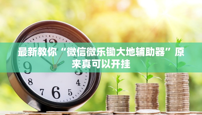最新教你“微信微乐锄大地辅助器”原来真可以开挂