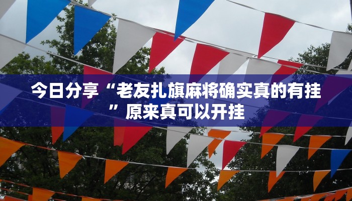 今日分享“老友扎旗麻将确实真的有挂”原来真可以开挂