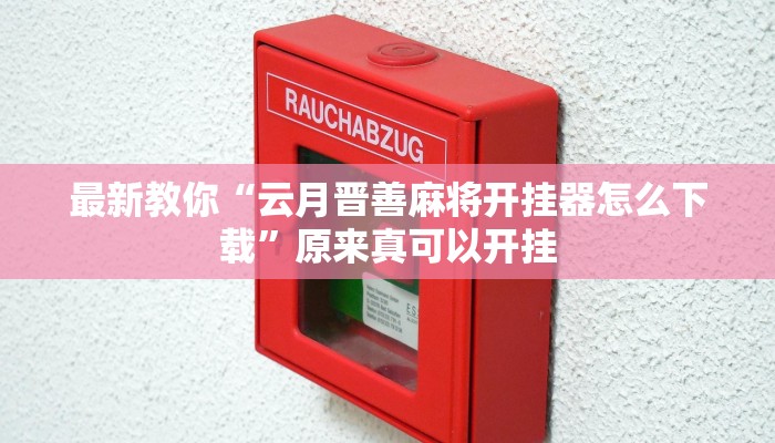 最新教你“云月晋善麻将开挂器怎么下载”原来真可以开挂