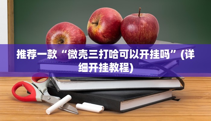 推荐一款“微壳三打哈可以开挂吗”(详细开挂教程)
