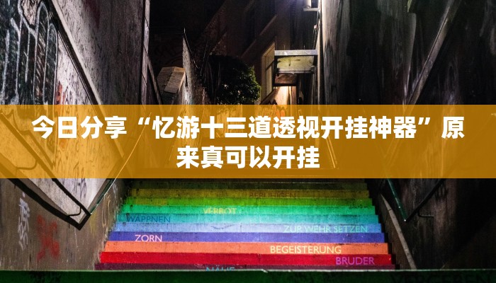 今日分享“忆游十三道透视开挂神器”原来真可以开挂