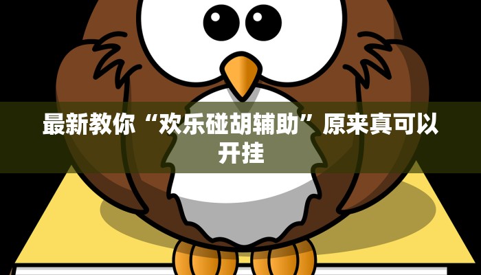 最新教你“欢乐碰胡辅助”原来真可以开挂