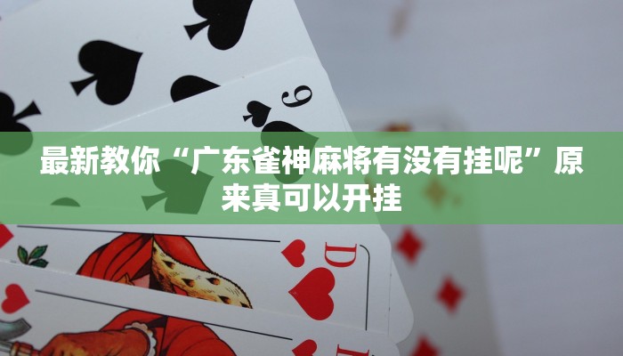 最新教你“广东雀神麻将有没有挂呢”原来真可以开挂