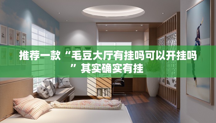 推荐一款“毛豆大厅有挂吗可以开挂吗”其实确实有挂 