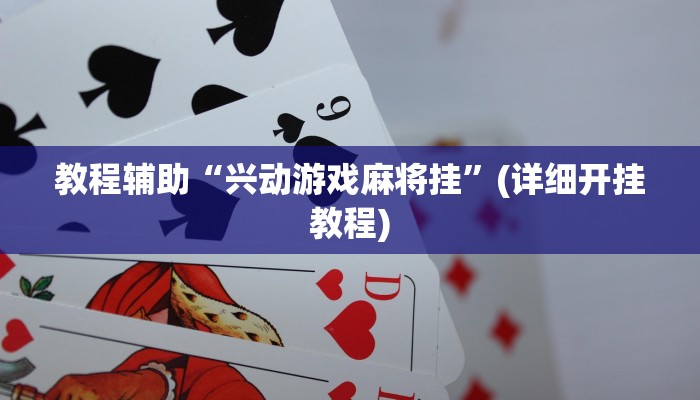 教程辅助“兴动游戏麻将挂”(详细开挂教程)