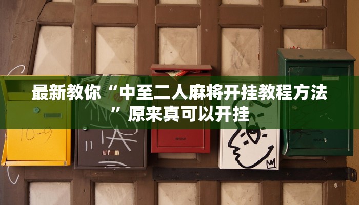 最新教你“中至二人麻将开挂教程方法”原来真可以开挂