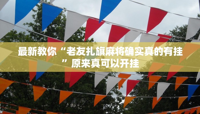 最新教你“老友扎旗麻将确实真的有挂”原来真可以开挂
