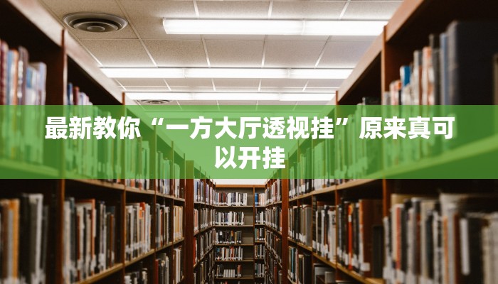 最新教你“一方大厅透视挂”原来真可以开挂
